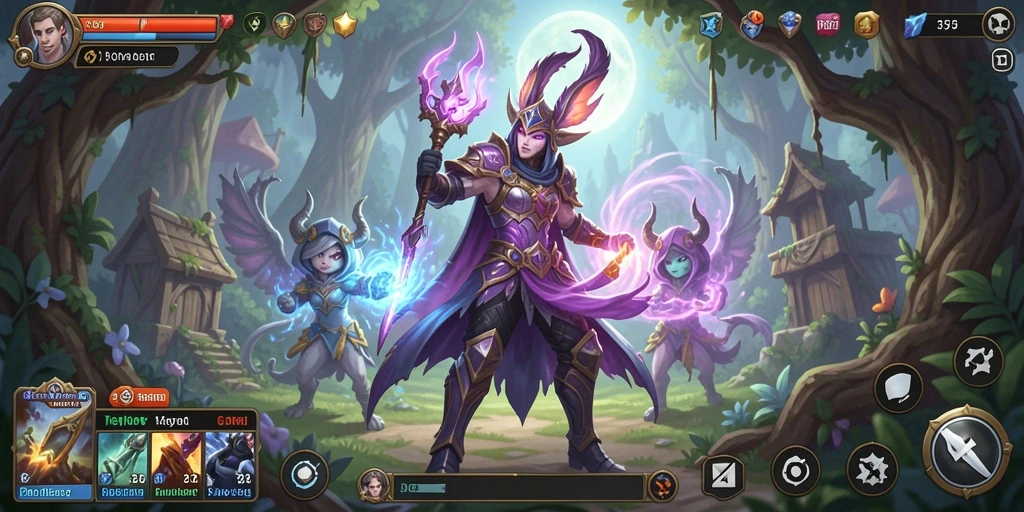 Screenshot utama menunjukkan aksi seru dalam permainan RPG 2757.