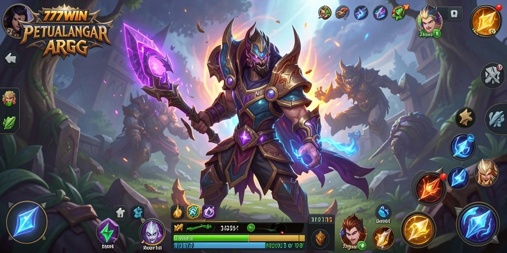 Screenshot gameplay 777WIN menampilkan petualangan ARPG yang seru.
