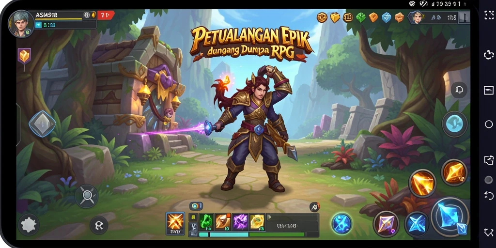 Tampilan gameplay RPG yang memukau dan mengasyikkan.