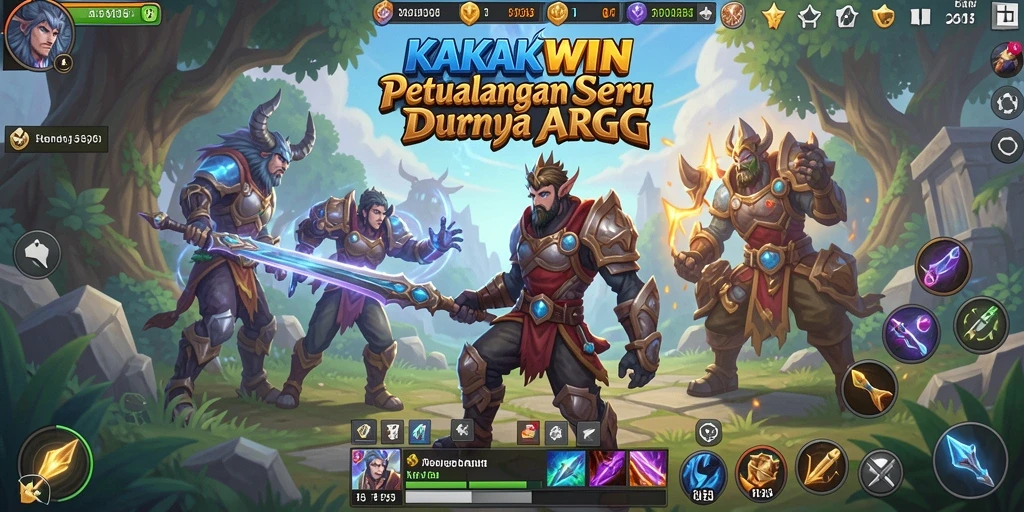 Screenshot gameplay KAKAKWIN menampilkan aksi seru dalam pertarungan ARPG.