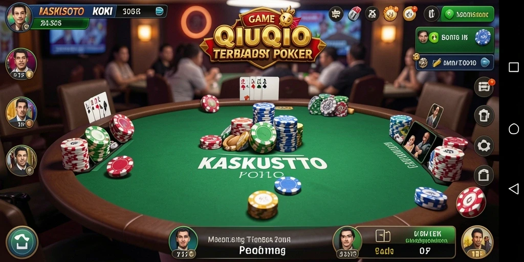 Tampilan menarik dari gameplay QiuQiu KASKUSTOTO.