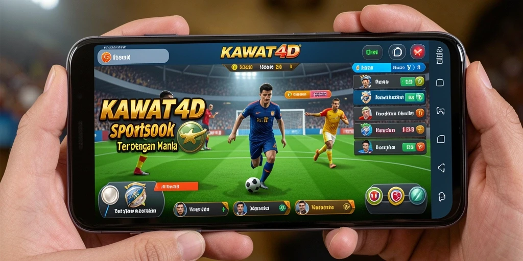 Screenshot gameplay KAWAT4D yang menampilkan fitur Sportsbook.