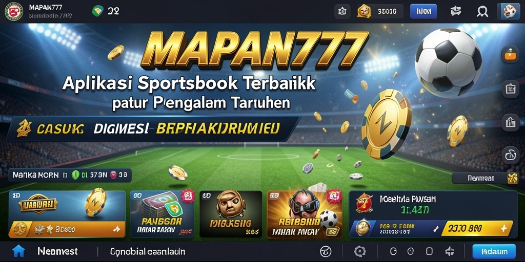 Tampilan gameplay MAPAN777 yang menarik dan interaktif dalam taruhan Sportsbook.