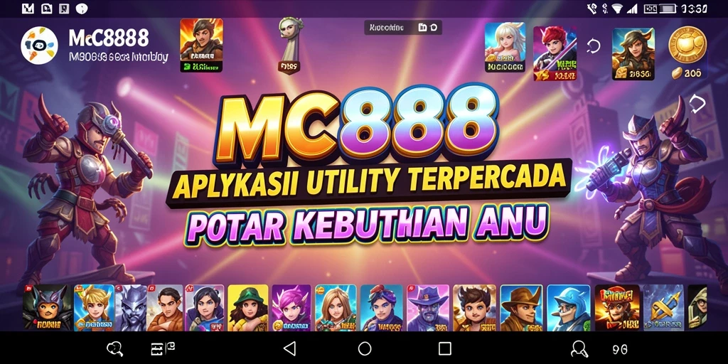 Tampilan antarmuka aplikasi MC888 yang intuitif dan modern.