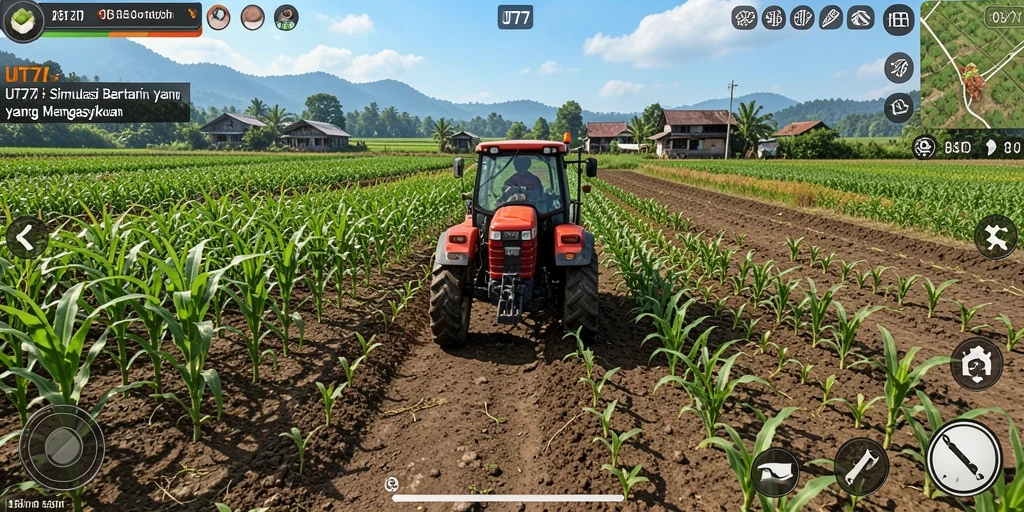 Gameplay UT77 yang menyenangkan dengan aktivitas bertani yang menarik.