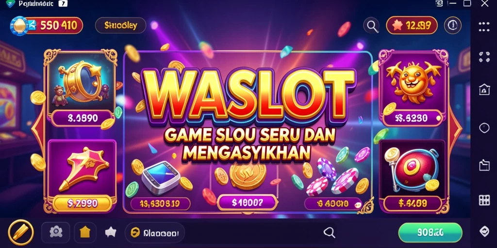 Screenshot WASLOT menampilkan gameplay Slot yang seru dan menarik.